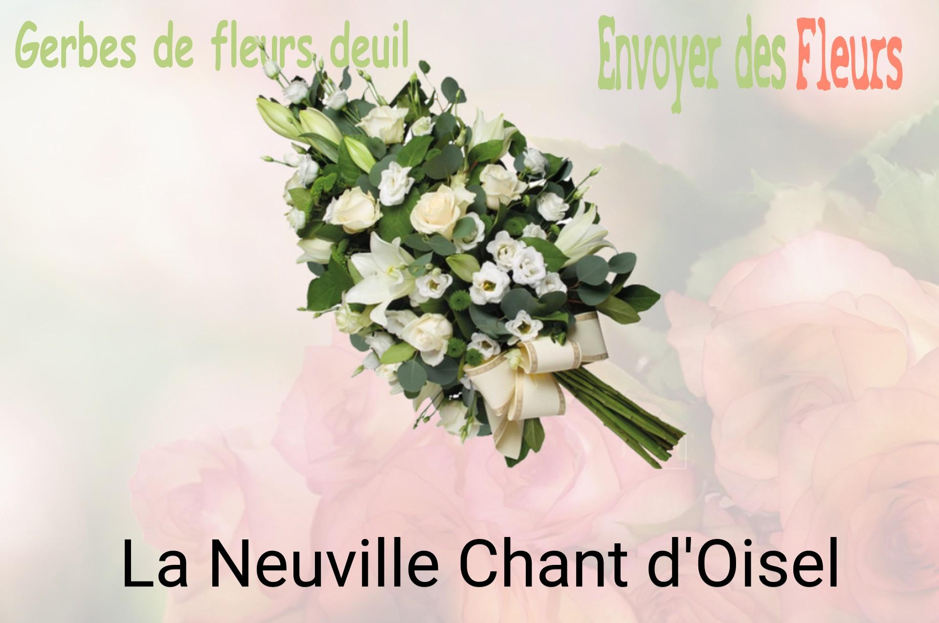 Gerbe de fleurs de deuil livrée à La Neuville-Chant-d'Oisel